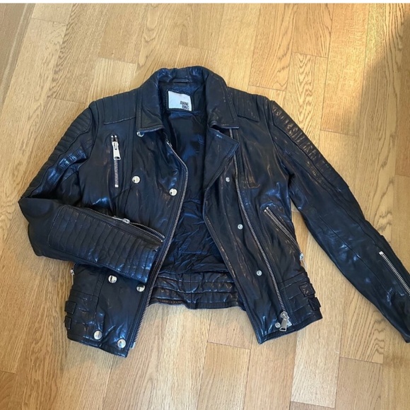 Anine Bing Leather Motorcycle Jacket - Picture 1 of 4
